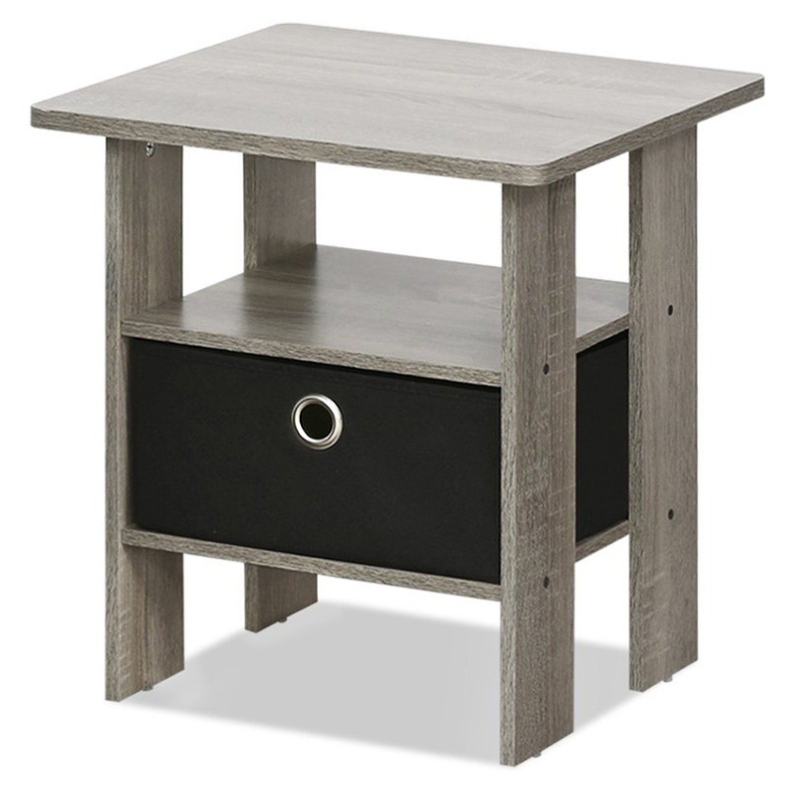 Furinno Andrey Engineered Wood End Table with Bin Drawer in Steam Beech/Natural - image 3 of 7