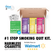 Harmless Cigarette,Tropical Fusion, Lemon & Mixed Berry,Quit Smoking Aid,3pk