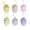 Multicolor#047, variant on 6PCS Easter Glitter Hanging Eggs Ornaments - Colorful Tinsel Easter Egg Ornaments, Spring Foam Hanging Egg Ornament for Tree Christmas Home Party DIY Craft Decoration