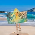 thumbnail image 2 of Yayeee Kids Hooded Towels Toddler Soft Absorbent Beach Bathing Wrap 50" x 23.5", Colorful Plants, 2 of 5