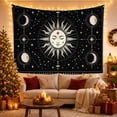 thumbnail image 3 of Sun And Moon With Stars Mystical Celestial Art for Astrology Fans Celestial Wall Decor Housewarming Gift Tapestry Wall Hanging for Bedroom, Dorm and Meditation Room, 3 of 7