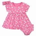 thumbnail image 1 of Set Gerber 1 Vestido, 1 Cubre pañal y 1 Diadema Niña Talla 24M, 1 of 4