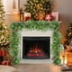 thumbnail image 4 of Decoraciones navideñas, adornos navideños, guirnalda de hiedra artificial, guirnalda de enredaderas colgantes artificiales, hojas de hiedra artificiales para decoración de mesa, enredaderas colgantes, 4 of 6