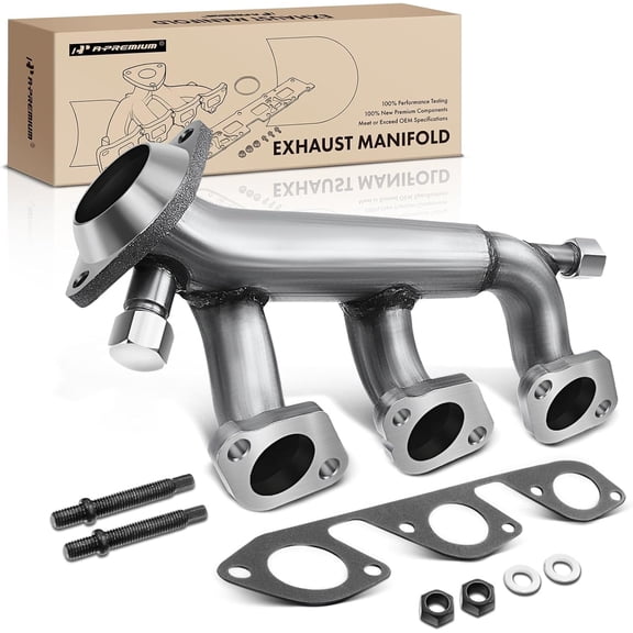 A-Premium Right Side Engine Exhaust Manifold Kit W/Gasket & Nuts & Studs & Washers [3.8L 3.9L] Compatible with Ford Mustang 1999-2004