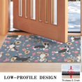 thumbnail image 3 of Border Collie Dog and Flower Florals Door Rugs,Washable Non Slip Door Mats Indoor,Decorative Door Mats,Entry Mat Indoor for Entrance,Bedroom,Kitchen,Bathroom,17"x30", 3 of 6