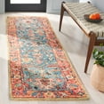 thumbnail image 2 of SAFAVIEH Blossom Merletta Floral Runner Rug, Blue/Rust, 2'3" x 8', 2 of 8