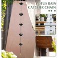 thumbnail image 3 of 47.2 Inch Outdoor Drainage Rain Chain Decoration Rainwater Hanging Drainage Diverter Decoration Chain B2b6 Digging Yard, 3 of 5