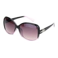 thumbnail image 1 of Womens 90s Jewel Buckle Design Rectangular Butterfly Sunglasses Black Purple, 1 of 4