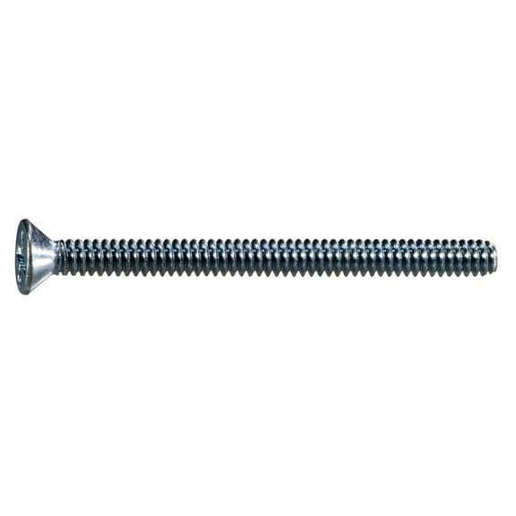 #6-32 x 1-3/4" Zinc Phillips Flat Head Machine Screws (100 pcs.)