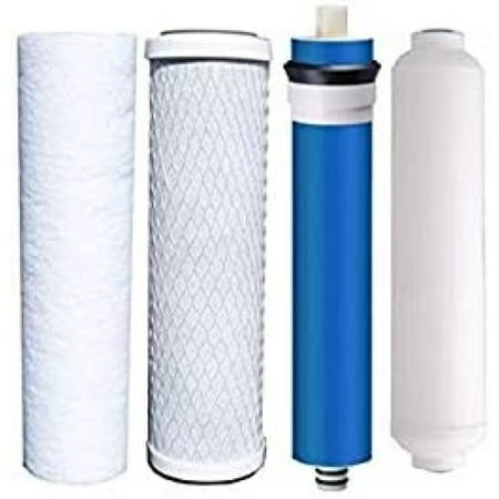 

RovKeav. Compatible Filters for the Puroline PL-4000 Reverse Osmosis System Set of 4 w/ 50 GPD Membrane