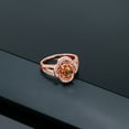 thumbnail image 4 of Gem Stone King 1.87 Ct Oval Ecstasy Mystic Topaz 18K Rose Gold Plated Silver Ring (Size 5), 4 of 4