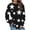 Black, variant on Iroehba Sweatshirt for Women Crew Neck Pullover Long Sleeve Star Print Drop Shoulder Modern Cut Soft Comfy Casual Outfit