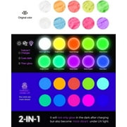 Fantastory Glow in The Dark Paint - 10 Extra Bright Colors 60 ml / 2 oz Glow in Dark Acrylic Paint