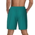 thumbnail image 4 of Haiem Teal Men'S Quick-Dry Swim Trunks: Comfortable Beach Shorts With Mesh Lining And Pockets - Ideal For Swimming And Sunbathing Xx-Large, 4 of 9