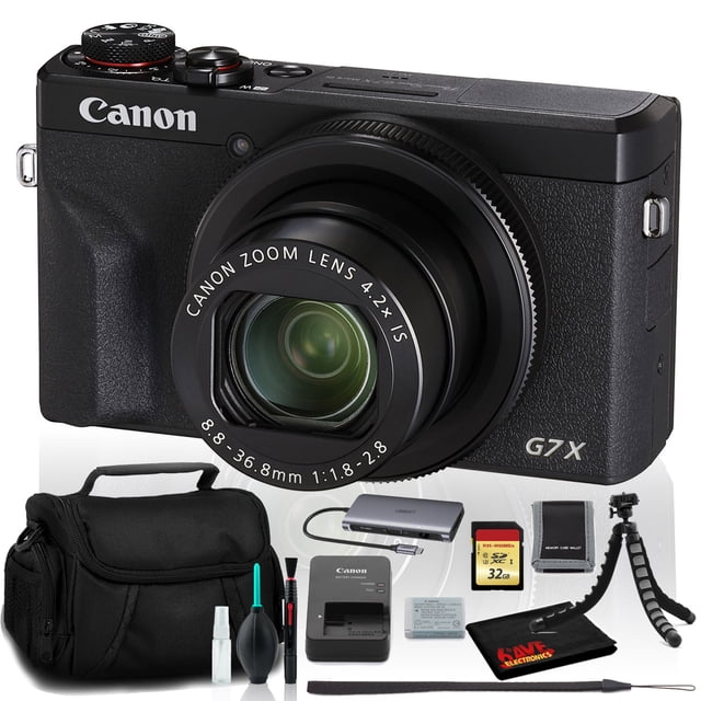 Canon PowerShot G7 X Mark III Appareil Photo Numérique (Modèle Intl) Comprend Trousse SD 32 Go (Modèle International)