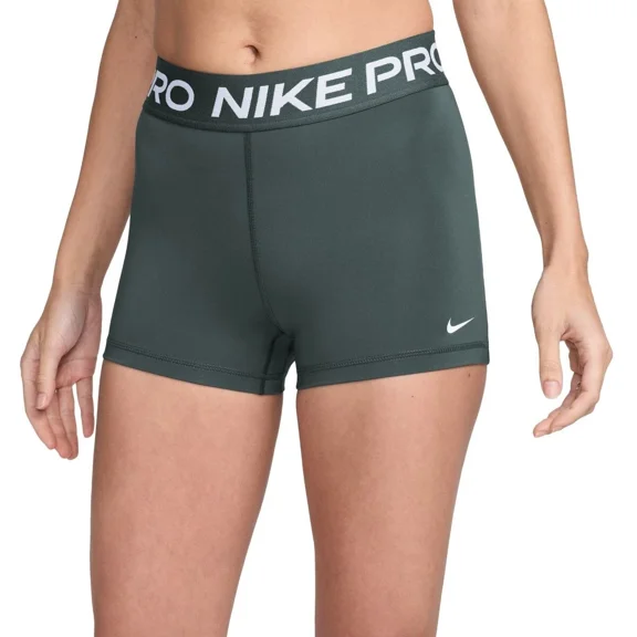 Nike Women's Pro 3in Training Shorts (US, Alpha, Small, Regular, Regular, Dark Beetroot/White/Black)