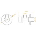 thumbnail image 2 of Stoppventilmedhandtag,vinkelventil1/2",1pack,Silvern., 2 of 5