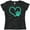 Storm Camo, variant on Inktastic Teal Heart with Paw Print Women's T-Shirt