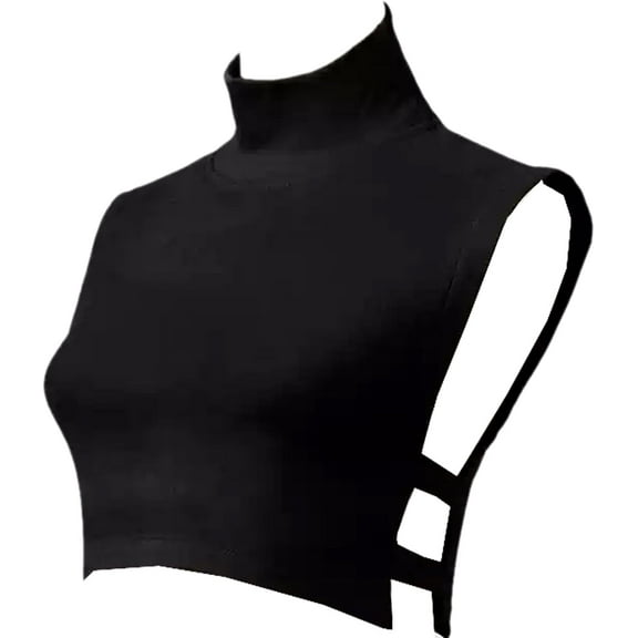 Zhengup 2 Pieces Fake Turtleneck Dickey Collar Half Top Mock Blouse Neck Warm Faux Detachable Collar for Women