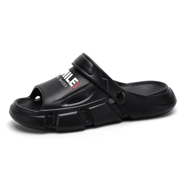 Men's Beach Slippers with Soft Low Arch Support Comfortable Thick Sole Anti Slip Easy To Clean