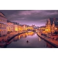 thumbnail image 2 of Huybrighs, Marc 18x13 Black Ornate Wood Framed with Double Matting Museum Art Print Titled - Ghent, 2 of 4