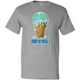 thumbnail image 3 of Inktastic Keep It Cool Melting Earth Ice Cream Cone T-Shirt, 3 of 5