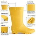 thumbnail image 3 of HISEA Rubber Wide Calf Rain Boots for Women Yellow Size 7, 3 of 6