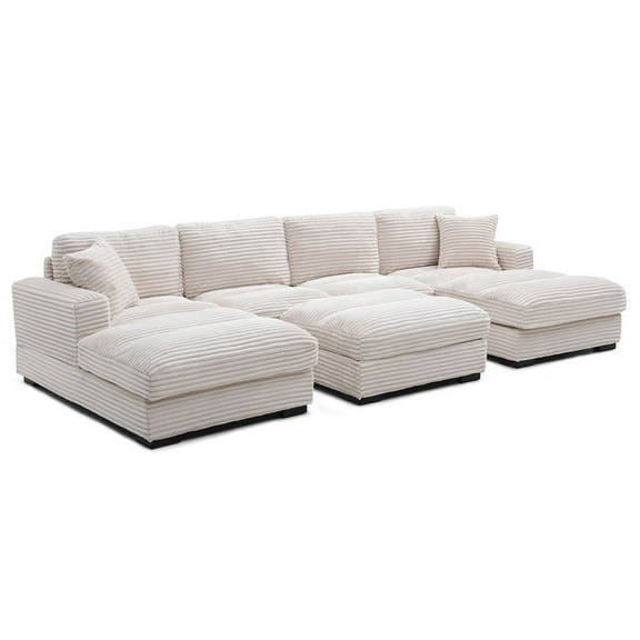 Scarlet Velvet Corduroy Sofa in Pink