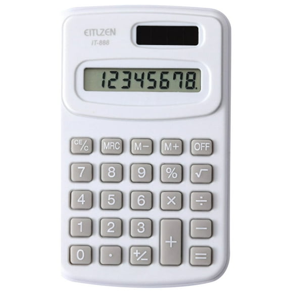 zanvin Calculatrices de Bureau de Base, Calculatrice de Base à Pile Solaire, Fournitures Scolaires