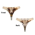 thumbnail image 3 of Fotbe Bucket Flower Cow Tanga Sin Costuras para Mujer con Estampado – Panties Invisibles, Transpirables y Cómodos para Uso Diario-Medium, 3 of 6