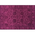 thumbnail image 1 of Ahgly Company Indoor Rectangle Abstract Purple Modern Area Rugs, 2' x 3', 1 of 4
