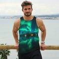 thumbnail image 6 of Salouo Northern Lights for Men's Tank Tops,Sleeveless Muscle Shirts for Men Quick Dry Workout Tank Top Gym Muscle Tee Fitness Bodybuilding Sleeveless T Shirt-, 6 of 7