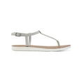 thumbnail image 2 of Sun + Stone Womens SSKRISTI FLAT STRAPPY Thong Sandals, 2 of 3