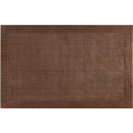 Canopy Tufted Border Rug, Rich Brown
