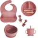 thumbnail image 2 of Vajilla De Silicona De 6-8 Piezas Para Bebé Juego De Baberos Con Ventosa Tazón Cuchara Tenedor Taza De Alimentación Plato Dividido Platos Infantiles Vajilla Para Niños Suministros Para Madres Y Bebés, 2 of 4