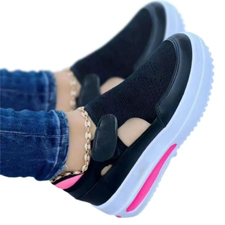 

Women Thick Platform Heeled Shoes Casual Cushioning for Daily Casual Cushioning for Daily Blue 38