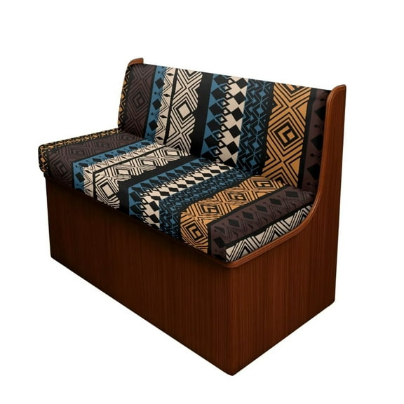 Uorisanigo 2 Pcs Tribal Aztec RV Dinette Cushion Covers Elastic Camper Cushion Slipcover Stretch Sofa Furniture ProtectorEasy to Install Machine Washable(1 Bench & 1 Backrest Cover)