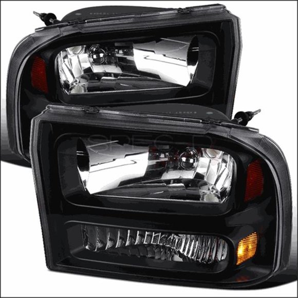 Spec-D Tuning 2LH-F250991PCJM-ABM 1999 - 2004 Ford F250 LED Headlights, Black