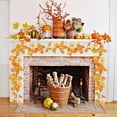 thumbnail image 1 of Simulated Maple Leaf Vine Garland 67 Inch Multicolor Plastic Autumn Halloween Thanksgiving Decor | Durable Seasonal Indoor Outdoor Party Decoration Leaves, 1 of 6