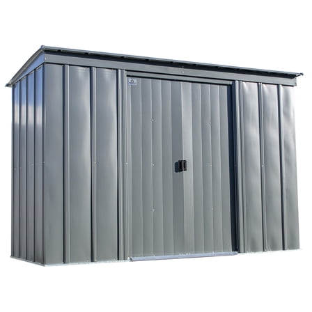 Arrow Classic 10 x 4 x 6 ft Charcoal Steel Storage Shed