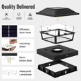 thumbnail image 4 of btfarm 2 Pack 4x4 Solar Post Caps Lights, Fence Post Solar Powered Lights with Edison LED Bulbs for Vinyl Wooden Posts, Waterproof, 4 of 6