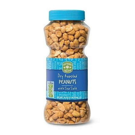 Dry Roasted Peanuts with Sea Salt, 16 oz- Pack of 2