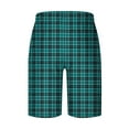 thumbnail image 4 of Stamzod Mens Plaid Sleep Short Lightweight Elastic Waist Pajama Short Pants with Pockets Plus Size Soft Lounge Bottoms for Men, 4 of 4