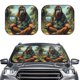 thumbnail image 2 of Fotbe Forest Meditating Gorilla Juego de 2 Piezas de Parasoles para Parabrisas | Bloqueador Solar para Auto | Accesorios Plegables para Protección Solar Interior-Medium, 2 of 6