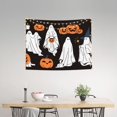 thumbnail image 2 of Kdxio Halloween Ghosts And Pumpkins Wall Hanging Tapestries Banner For Bedroom College Dorm Home Living Room Party Decor 29X37 In, 2 of 8