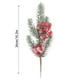 thumbnail image 3 of Esquejes de agujas blancas navideñas | Ramas de plástico esmerilado de 25 cm para decoración navideña | Tallos flexibles para árboles de Navidad, coronas y centros de mesa DIY, 3 of 5