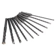 thumbnail image 4 of Masonry Drill Bit Set Carbide Tip Rotary Hammer Tool for Concrete 160mm Long 4?14mm Diameter, 4 of 5
