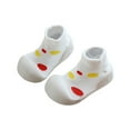 thumbnail image 4 of Quealent Baby Shoes Boys Girls First Walking Shoes Non Slip Soft Sole Sneakers Toddler Babygirl Sock Shoes… White for Size 5, 4 of 5