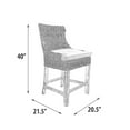 thumbnail image 2 of AFD Alfresco Counter Stool Kuba Weave Savannah Wash, 2 of 5