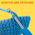 thumbnail image 2 of Tikeitoo Crochet Yarn for Beginners, Cotton Yarn for Crocheting, Easy Yarns with Easy-to-See Stitches and No Split, Worsted Medium # 4 Yarn, Cotton-Nylon Blend,Thick & Soft, 2 of 8